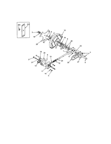 Spindle Assembly Diagram and Parts List for 553  Troy-Bilt Edger