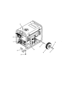 Part Location Diagram of 189715GS Troy-Bilt Generator handle