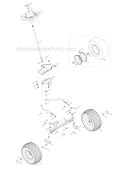 Part Location Diagram of 638-04036P MTD Axle Asm-rh