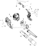 Part Location Diagram of 753-05374 MTD Impeller Housing Hardware