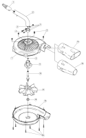Page B Diagram and Parts List for TBTB 41AJTB-C711 Troy-Bilt Trimmer
