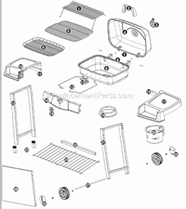 Part Location Diagram of 55-08-092 Uniflame Lid