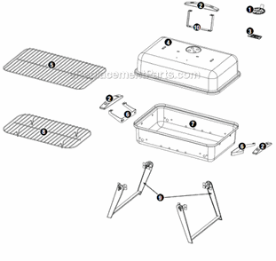 Part Location Diagram of 55-22-270 Uniflame Brand Plate