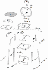 Part Location Diagram of 55-22-283 Uniflame Side Handle