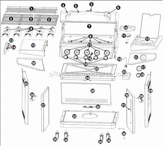 Part Location Diagram of 55-10-174 Uniflame Door Magnet Assembly