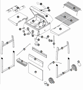 Part Location Diagram of 55-11-217 Uniflame Burner