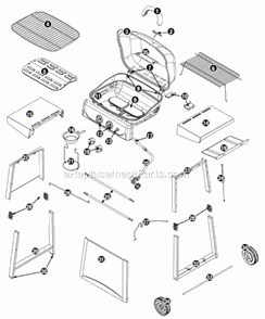 Part Location Diagram of 55-11-290 Uniflame Heat Plate Support