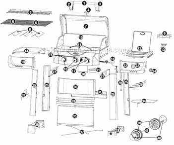 Part Location Diagram of 55-07-396 Uniflame Lighting Rod