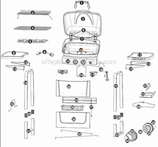 Part Location Diagram of 55-09-448 Uniflame LP Gas Tank Heat Plate A