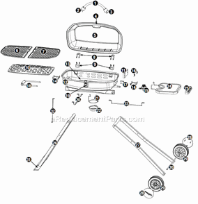 Page A Diagram and Parts List for GTC1205WHL-C  Uniflame Grill