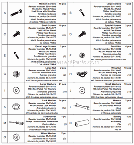 Page C Diagram and Parts List for NSG4303  Uniflame Grill