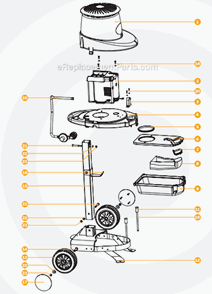 Page A Diagram and Parts List for SV-1000  Uniflame Mosquito Control