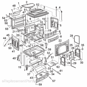 Part Location Diagram of 5004265 Majestic Damper Handle Stub