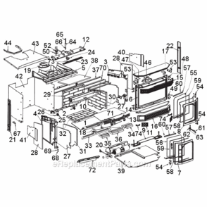 Part Location Diagram of 30004412 Vermont Replacement Blower Only