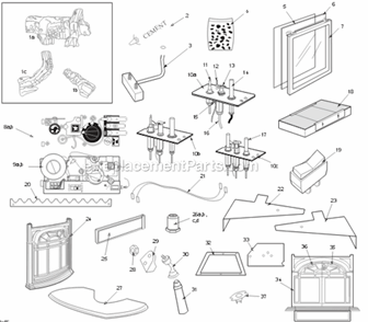 Page A Diagram and Parts List for SDV30 3070-3073 Vermont Fireplace & Insert