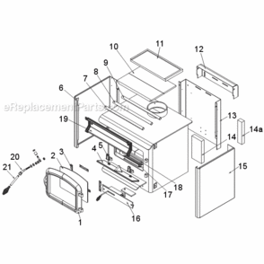 Part Location Diagram of 63D2084 Vermont Glass Door Handle Assy.