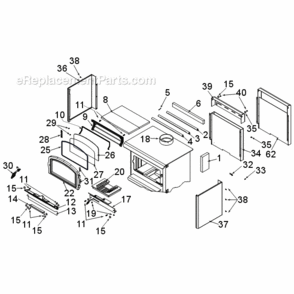 Part Location Diagram of 63D0026 Vermont Secondary Air Tube, Middle