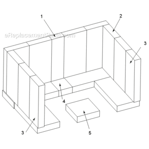 Models Ssw30Ftal, Ssw30Ftapb, Ssw30Stal, Ssw30Stapb Bricks Diagram and Parts List for SSW30  Vermont Heating Stove
