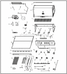 Page A Diagram and Parts List for VCS323SSBI  Vermont Grill