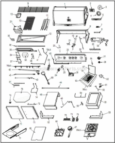 Page A Diagram and Parts List for VCS423SS  Vermont Grill