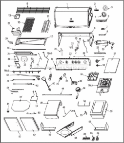 Page A Diagram and Parts List for VCS424SS  Vermont Grill