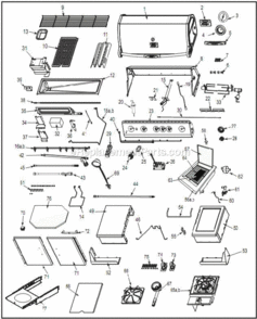 Page A Diagram and Parts List for VCS523SS  Vermont Grill
