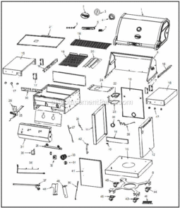 Page A Diagram and Parts List for VCT223SSP  Vermont Grill