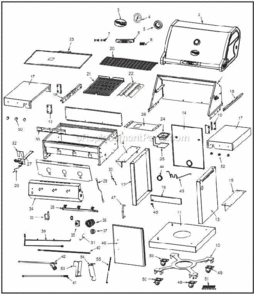 Page A Diagram and Parts List for VCT323SS  Vermont Grill