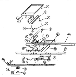 Griddle Assembly Diagram and Parts List for VGRT36  Viking Cooktop