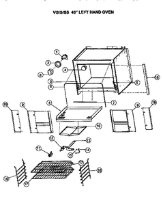 Part Location Diagram of PB010035 Viking Range oven control thermostat