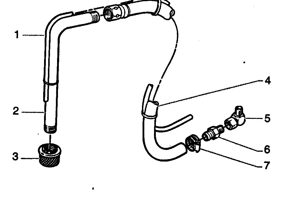Optional Suction Set Assembly Diagram and Parts List for 975  Wagner Paint Sprayer
