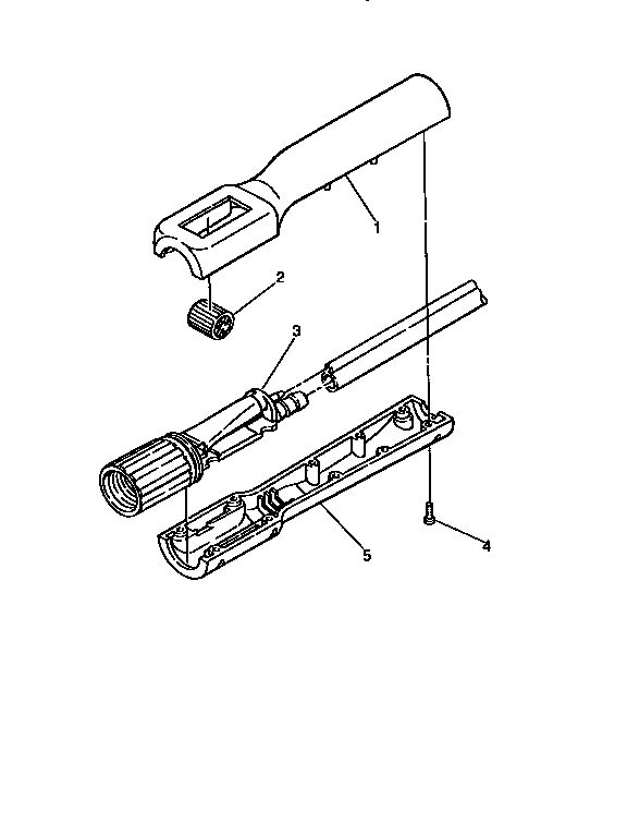 Handle Parts List Diagram and Parts List for 0271160  Wagner Paint Sprayer