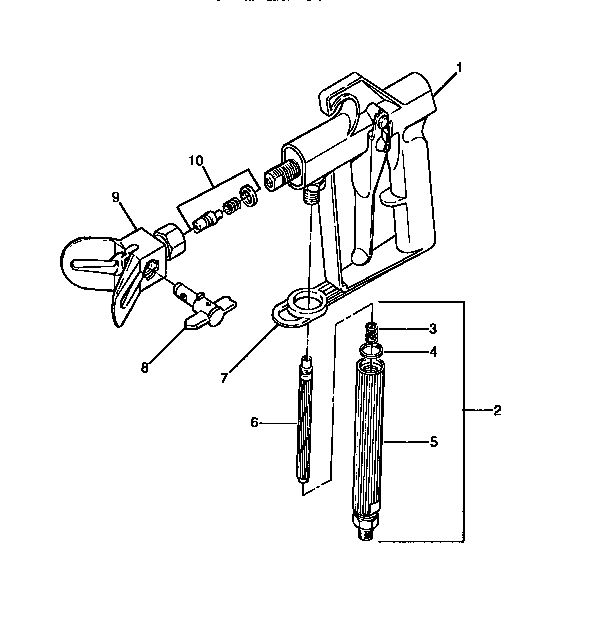 Accessories Diagram and Parts List for 505-1995  Wagner Paint Sprayer