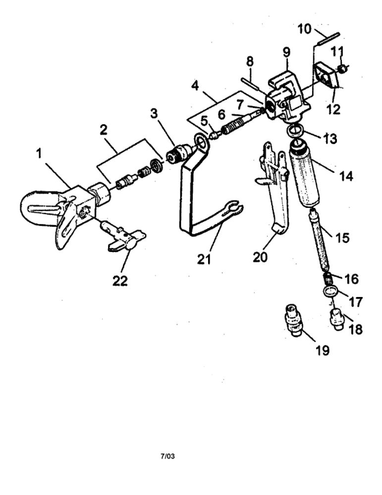 Suction Set Assembly 2 Diagram and Parts List for 841  Wagner Paint Sprayer