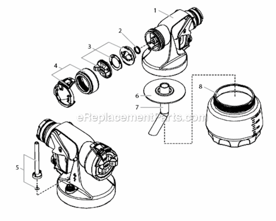 Ispray_Nozzle Diagram and Parts List for 590  Wagner Sprayer