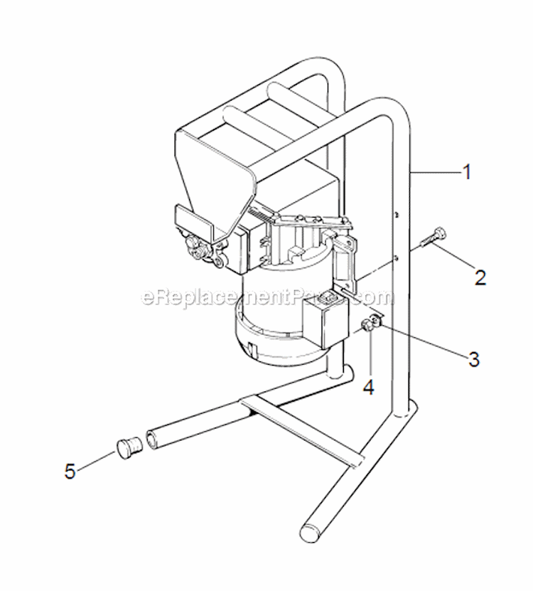 Page A Diagram and Parts List for 833  Wagner Sprayer