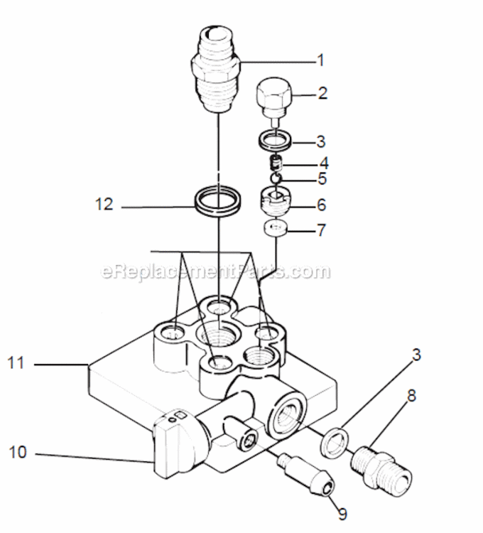 Page B Diagram and Parts List for 833  Wagner Sprayer