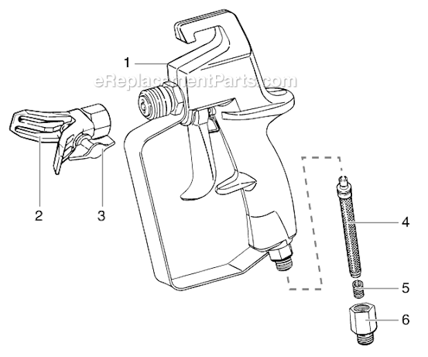 Page A Diagram and Parts List for 9155  Wagner Paint Sprayer