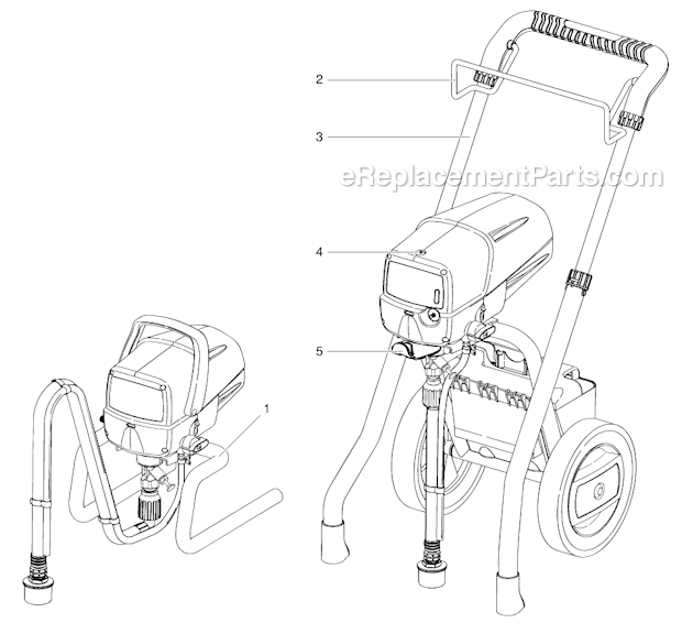 Page C Diagram and Parts List for 9155  Wagner Paint Sprayer
