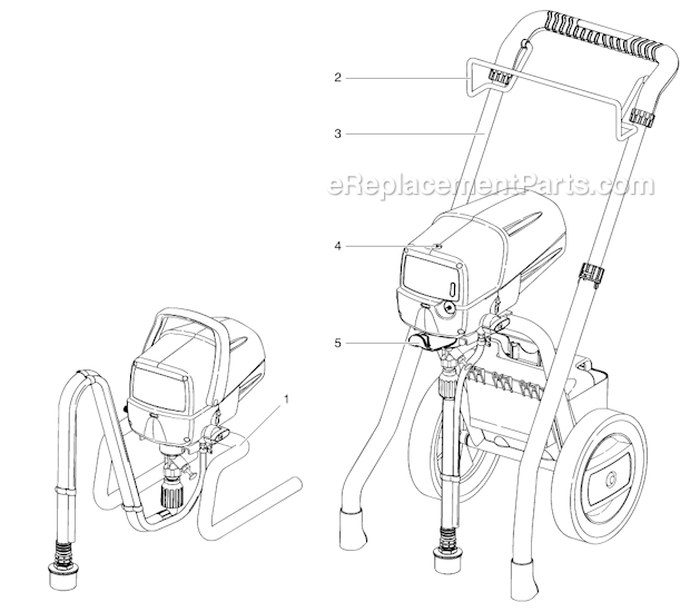 Page C Diagram and Parts List for 9175  Wagner Paint Sprayer