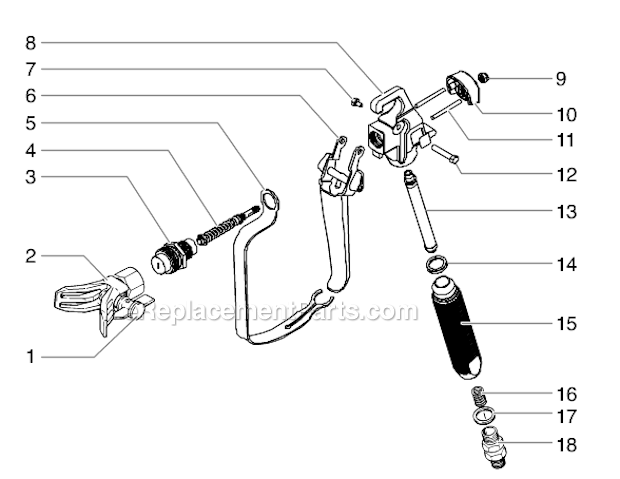 Page A Diagram and Parts List for 9195  Wagner Paint Sprayer