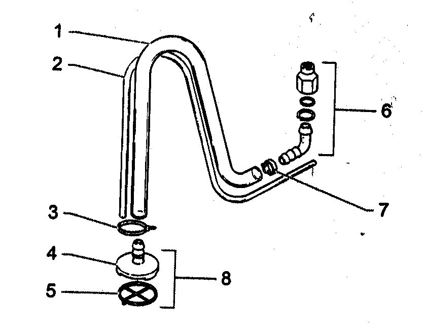 Suction Set Assembly 1 Diagram and Parts List for 945  Wagner Paint Sprayer