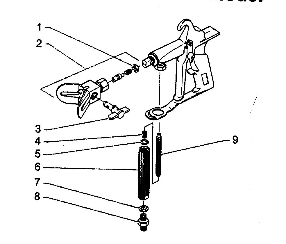 G-07 Spray Gun Diagram and Parts List for 935  Wagner Paint Sprayer