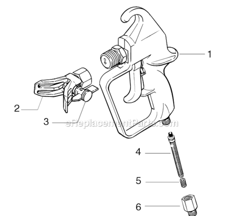 Page A Diagram and Parts List for GX-06  Wagner Sprayer