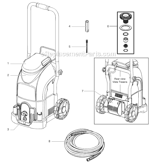 Sprayer Diagram and Parts List for PAINTCREWPLUS 0504923 Wagner Sprayer