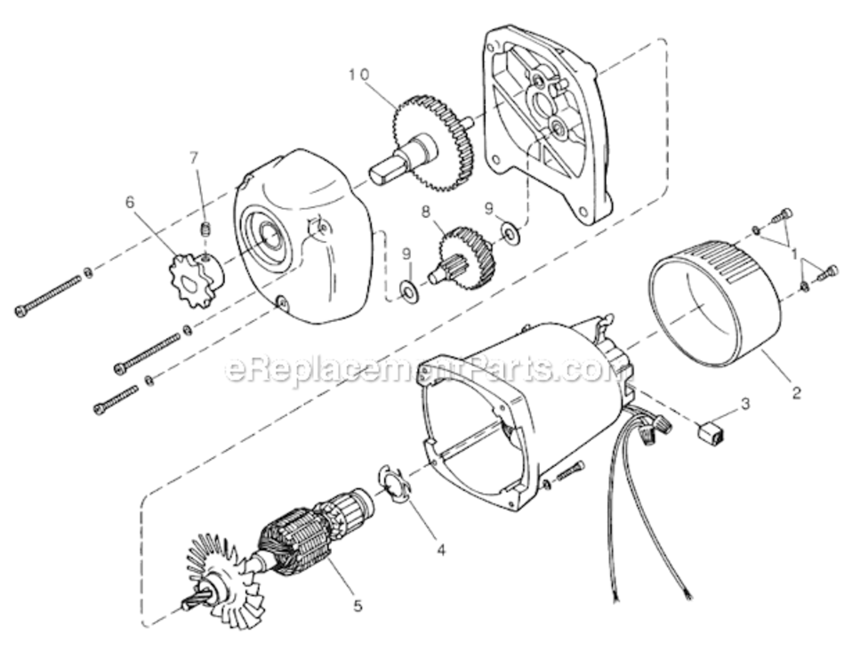 Page F Diagram and Parts List for ST595  Wagner Paint Sprayer