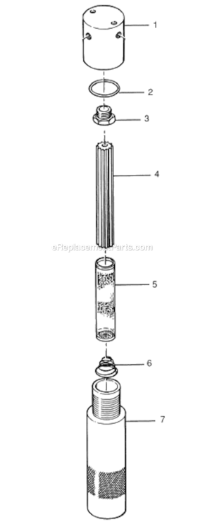Page H Diagram and Parts List for ST595  Wagner Paint Sprayer