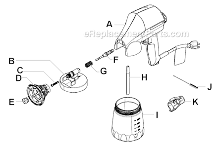 Part Location Diagram of 0414313 Wagner Material Container