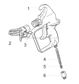Gx-0607 (9140 9140S 9150 9170) Diagram and Parts List for 0500145  Wagner Sprayer