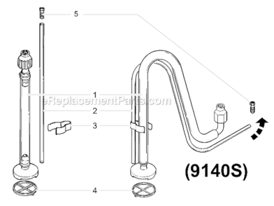 Part Location Diagram of 0512220 Wagner Suction Set Assembly